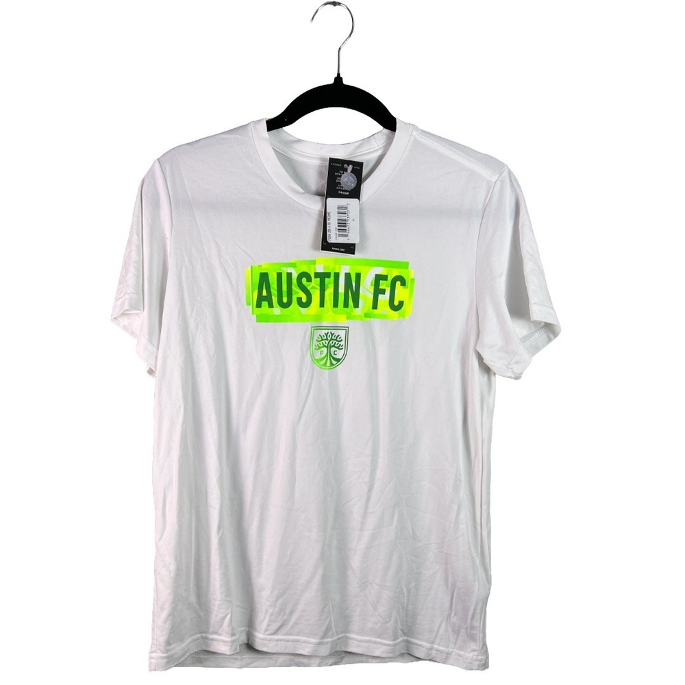 Adidas Austin FC Women's Short Sleeve Pregame Shirt Size Medium NWT Blokecore